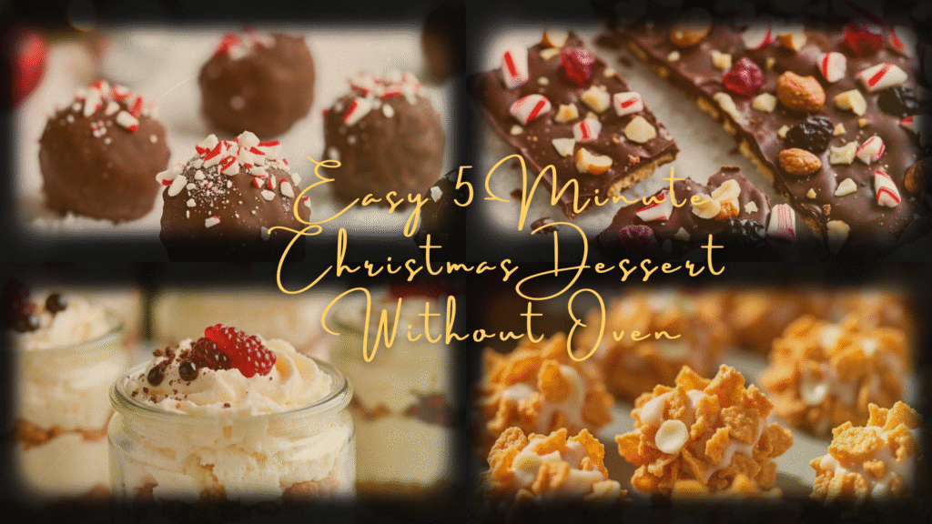 5-Minute Dessert Without Oven for Christmas (Easy No-Bake)
